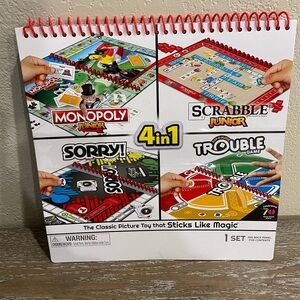 NWT Target Bullseye Playground Colorforms 4in1 Game Book with 4 Gameboard
